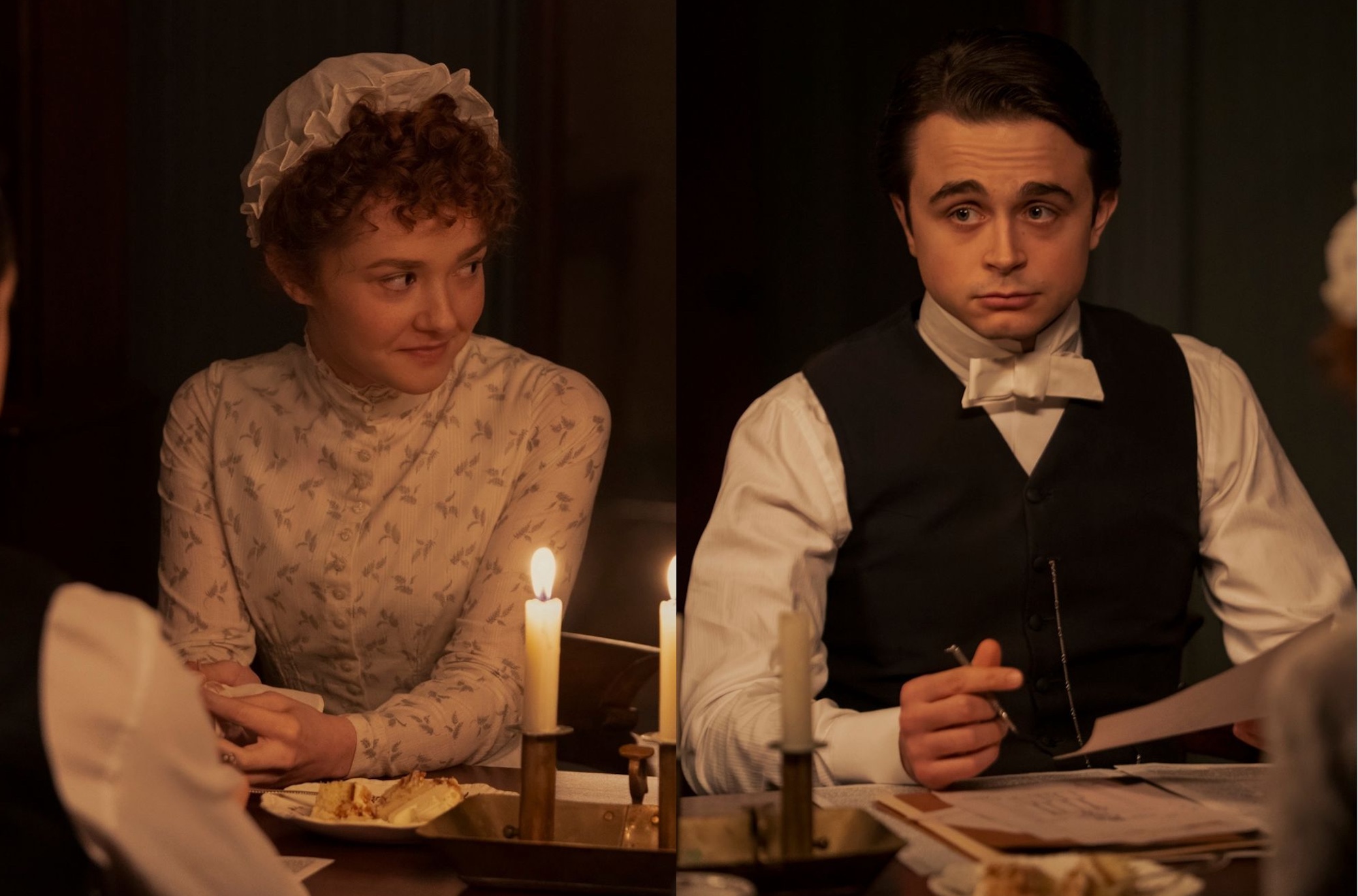 Ben Ahlers and Taylor Richardson as Jack and Bridget in 'The Gilded Age' Season 3