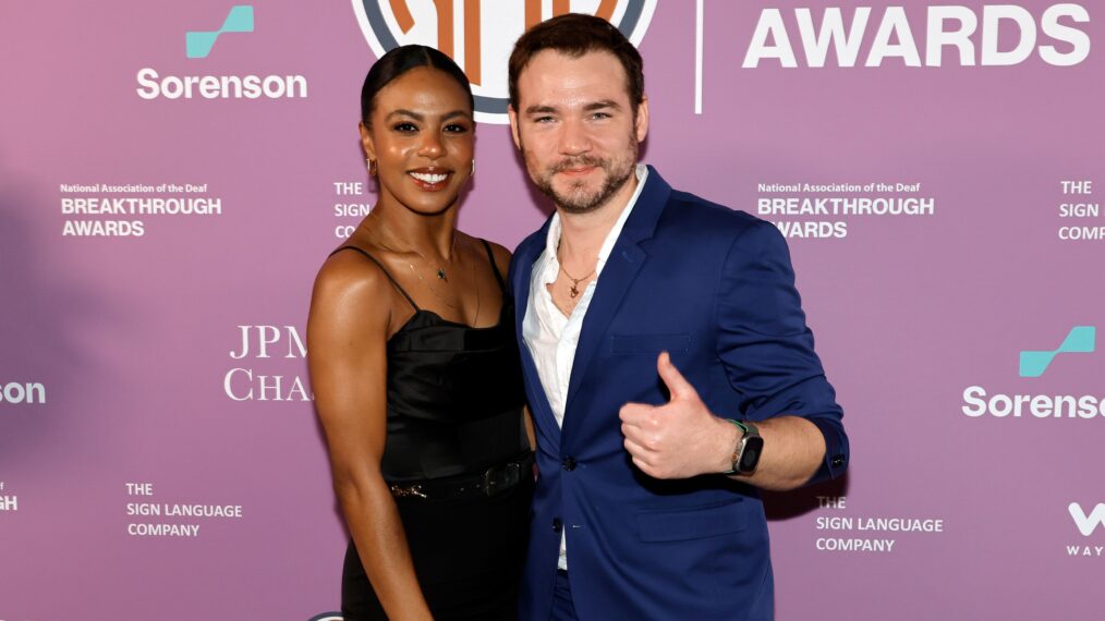 Britt Stewart and Daniel Durant attend The National Association Of The Deaf's Breakthrough Awards