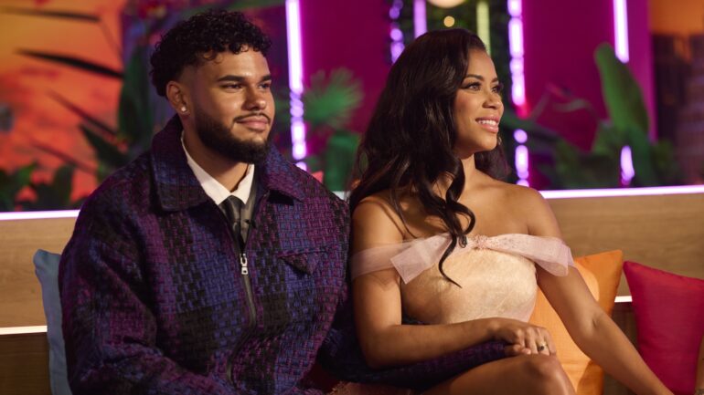 Bryan Arenales, Amaya Espinal at the 'Love Island USA' Season 7 reunion