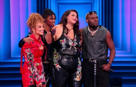 Aaliyah Larsen, Cameron Goode, Katie Roeder, Donzell Taggart in episode 108 of Building The Band