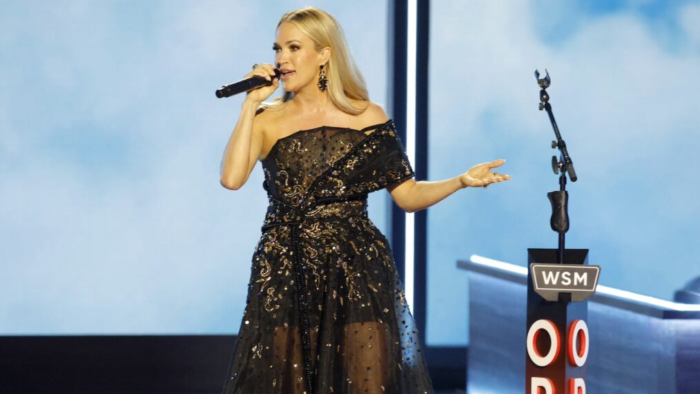 Carrie Underwood performs onstage during Opry 100: A Live Celebration