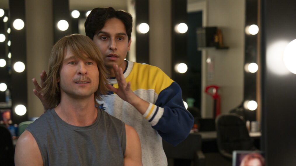 Glen Powell and Frankie A. Rodriguez in 'Chad Powers'