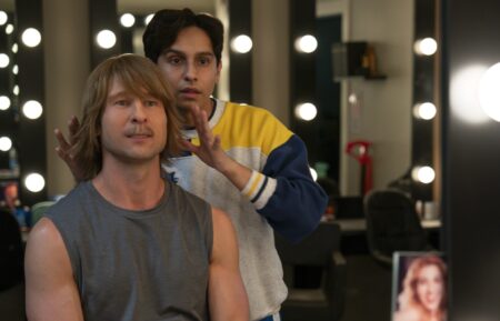 Glen Powell and Frankie A. Rodriguez in 'Chad Powers'
