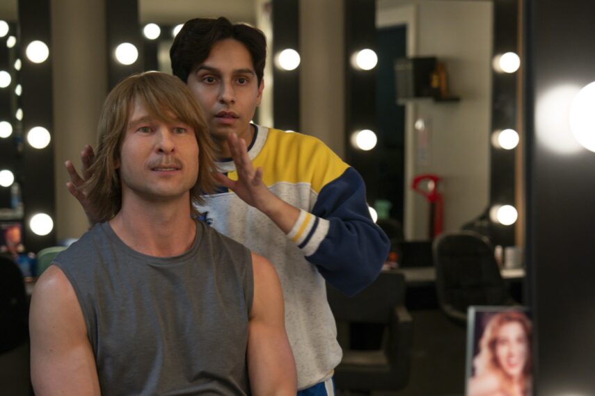 Glen Powell and Frankie A. Rodriguez in 'Chad Powers'