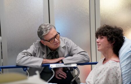 Oliver Platt as Dr. Daniel Charles, Cassius Hatosy as Hudson Collins — 'Chicago Med' Season 11 Premiere 