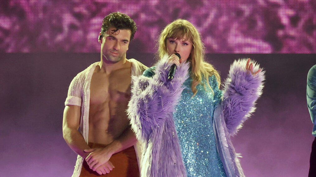 Taylor Swift performs onstage during 'Taylor Swift | The Eras Tour' at Johan Cruijff Arena on July 05, 2024 in Amsterdam, Netherlands