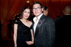 Mia Kim and Daniel Dae Kim attend the 2025 TIME100 Gala at Jazz at Lincoln Center on April 24, 2025 in New York City.
