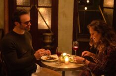 Charlie Cox and Margarita Levieva in 'Daredevil: Born Again' Season 1
