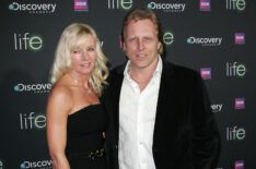 TV personality Sig Hansen (R) and wife June Hansen attend the premiere screening of Discovery Channel's 'LIFE' at the Getty Center