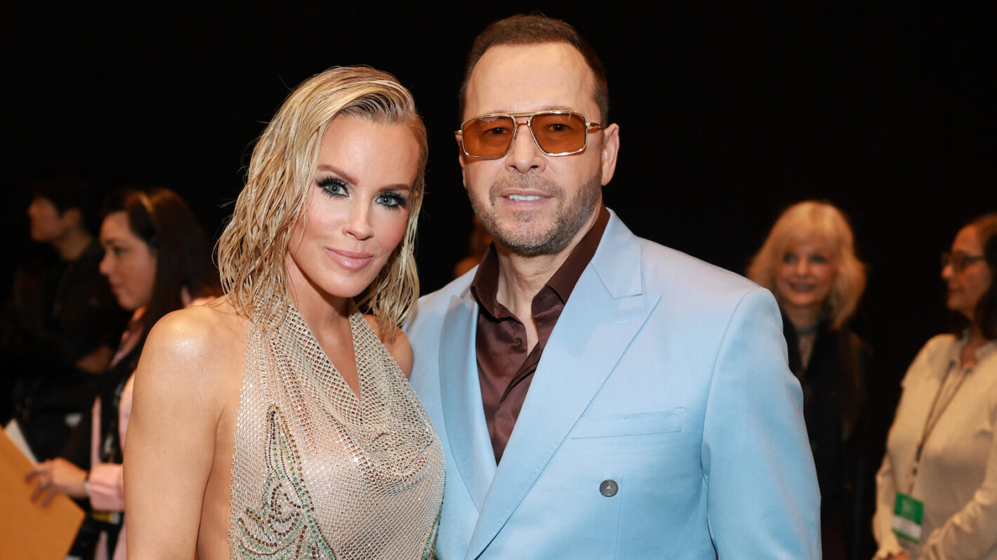 Jenny McCarthy and Donnie Wahlberg attend the 2025 iHeartRadio Music Awards at Dolby Theatre in Los Angeles, California on March 17, 2025. Broadcasted live on FOX.