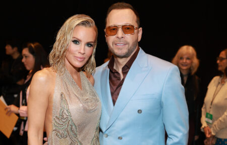 Jenny McCarthy and Donnie Wahlberg attend the 2025 iHeartRadio Music Awards at Dolby Theatre in Los Angeles, California on March 17, 2025. Broadcasted live on FOX.