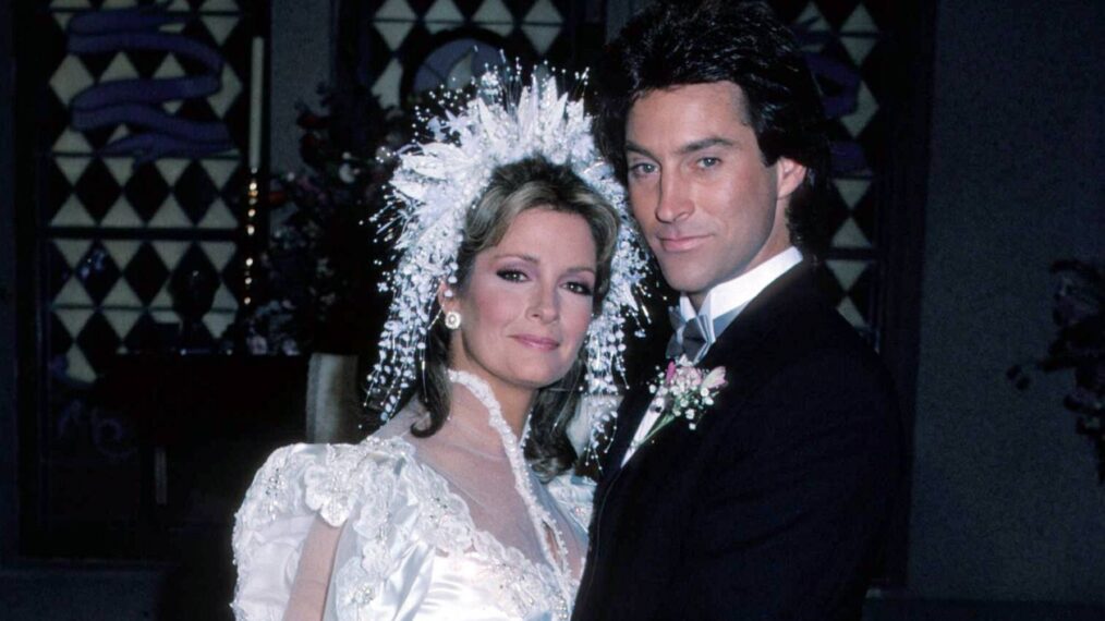 Deidre Hall and Drake Hogestyn as Marlena and John on 'Days of Our Lives' in 1986