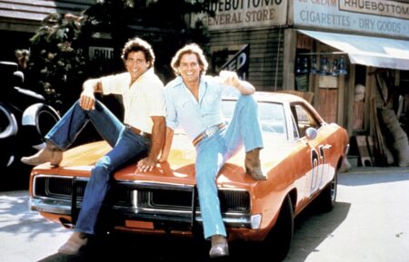 THE DUKES OF HAZZARD, l-r: Christopher Mayer, Byron Cherry, 1979-85