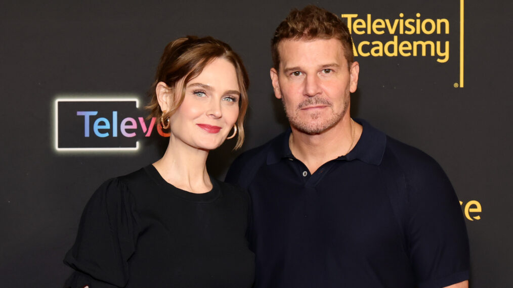 Emily Deschanel and David Boreanaz