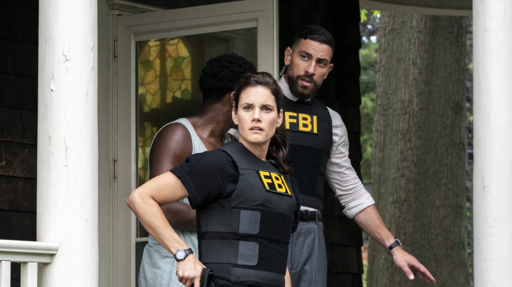 Missy Peregrym as Special Agent Maggie Bell and Zeeko Zaki as Special Agent Omar Adom ‘OA’ Zidan — 'FBI' Season 8 Premiere 