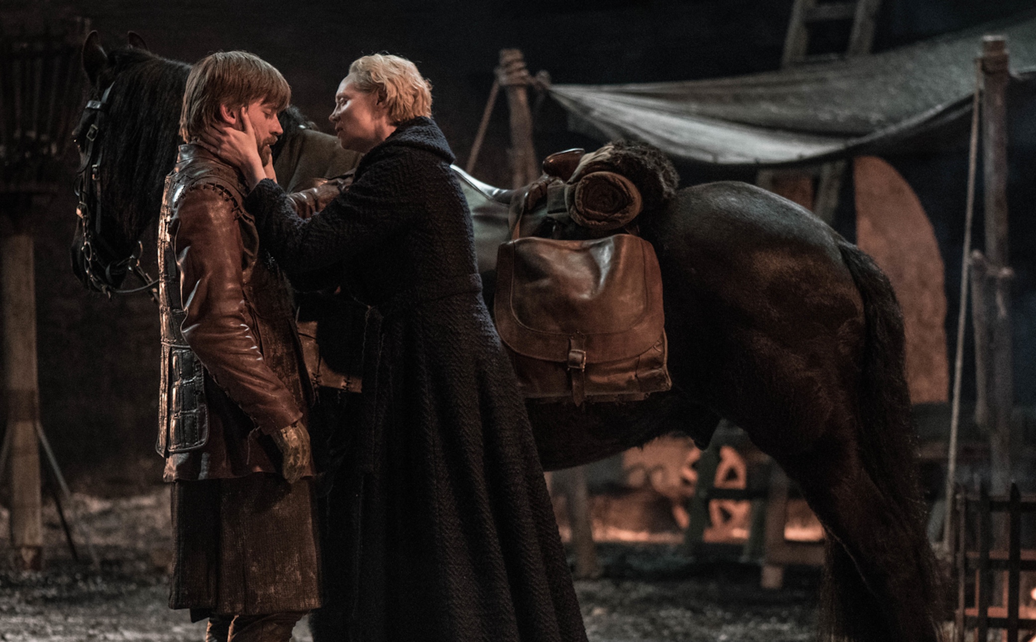 Nikolaj Coster-Waldau, Gwendoline Christie in 'Game of Thrones' season 8