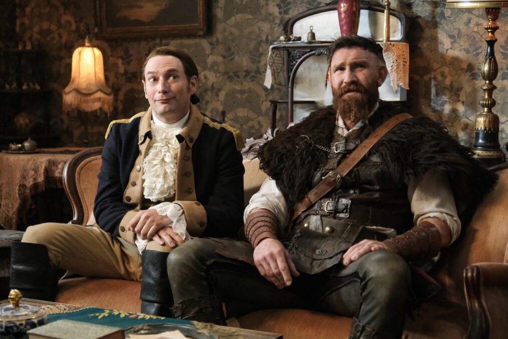 Brandon Scott Jones and Devan Chandler Long in 'Ghosts' Season 5