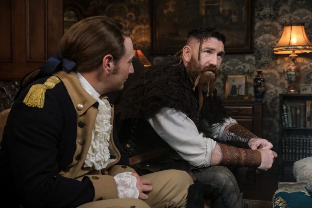 Brandon Scott Jones and Devan Chandler Long in 'Ghosts' Season 5
