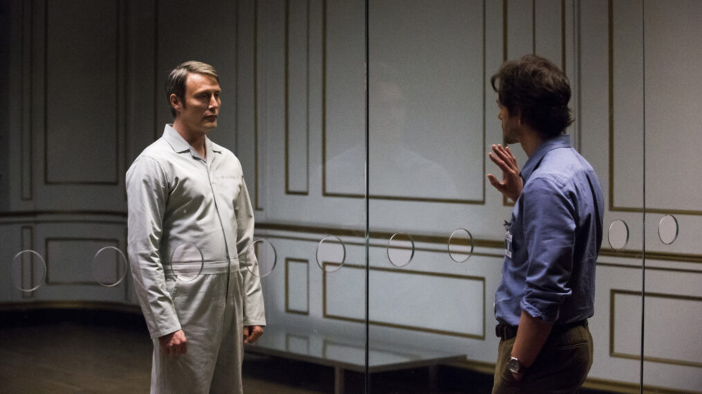 Mads Mikkelsen as Hannibal Lecter and Hugh Dancy as Will Graham as 'Hannibal'