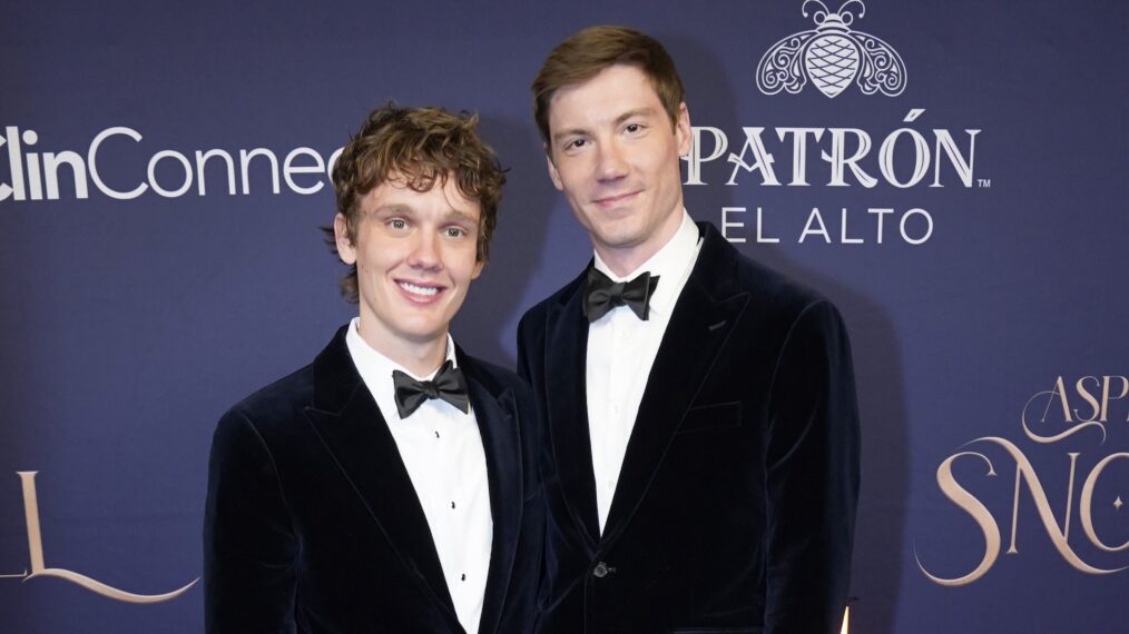 Hunter Doohan and Fielder Jewett attend COSF's Aspen Snow Ball Gala at The St. Regis Aspen Resort on February 08, 2025 in Aspen, Colorado.