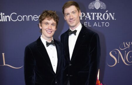 Hunter Doohan and Fielder Jewett attend COSF's Aspen Snow Ball Gala at The St. Regis Aspen Resort on February 08, 2025 in Aspen, Colorado.