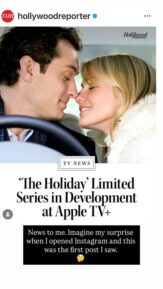 'The Holiday' series Nancy Meyers reaction