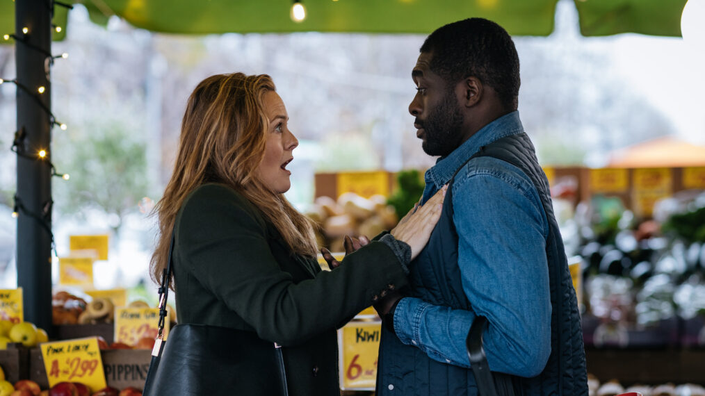 Alicia Silverstone and Leonardo Taiwo in 'Irish Blood' Season 1 Episode 3