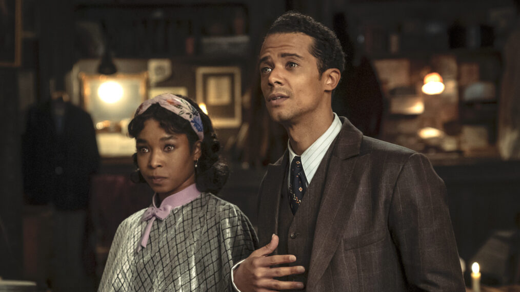 Jacob Anderson as Louis and Delainey Hayles as Claudia in in 'Interview with the Vampire' Season 2 Episode 2