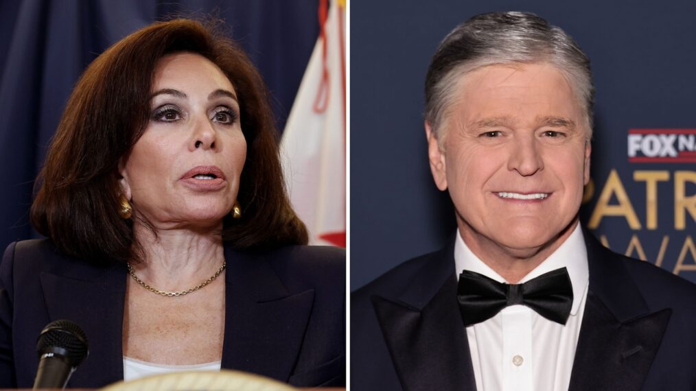 Jeanine Pirro and Sean Hannity