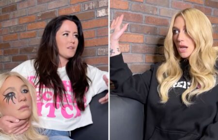 Jenelle Evans and Kesha recreating Teen Mom 2 scene