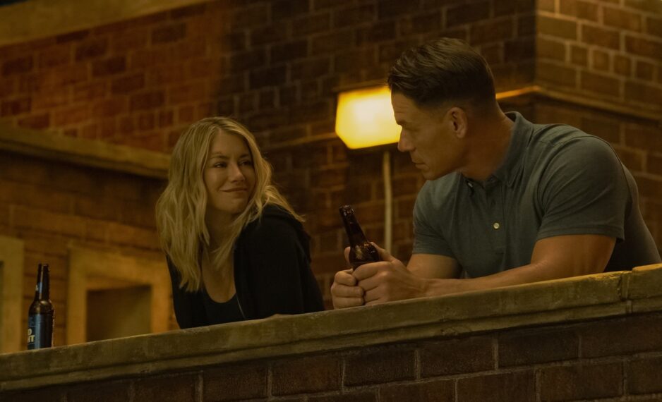 Jennifer Holland and John Cena in Peacemaker Season 2