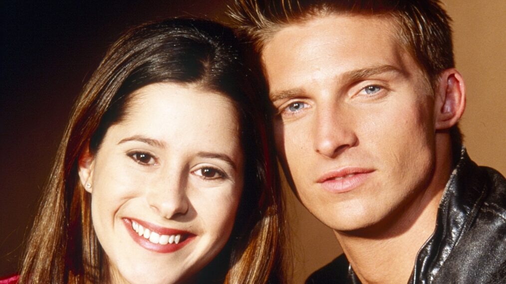 Kimberly McCullough, Steve Burton as Robin and Jason on 'General Hospital'