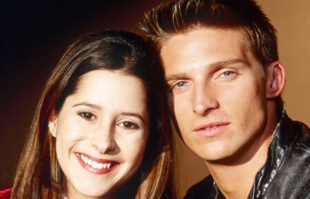Kimberly McCullough, Steve Burton as Robin and Jason on 'General Hospital'
