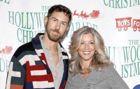 Wes Ramsey and Laura Wright attend the 89th Annual Hollywood Christmas Parade supporting Marine Toys For Tots on November 28, 2021 in Los Angeles, California.