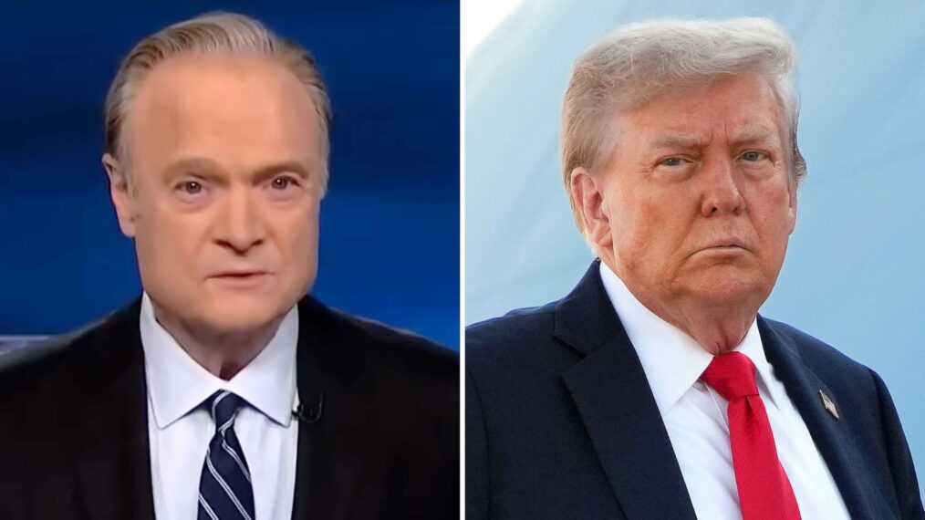 Lawrence O'Donnell and Donald Trump