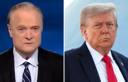 Lawrence O'Donnell and Donald Trump