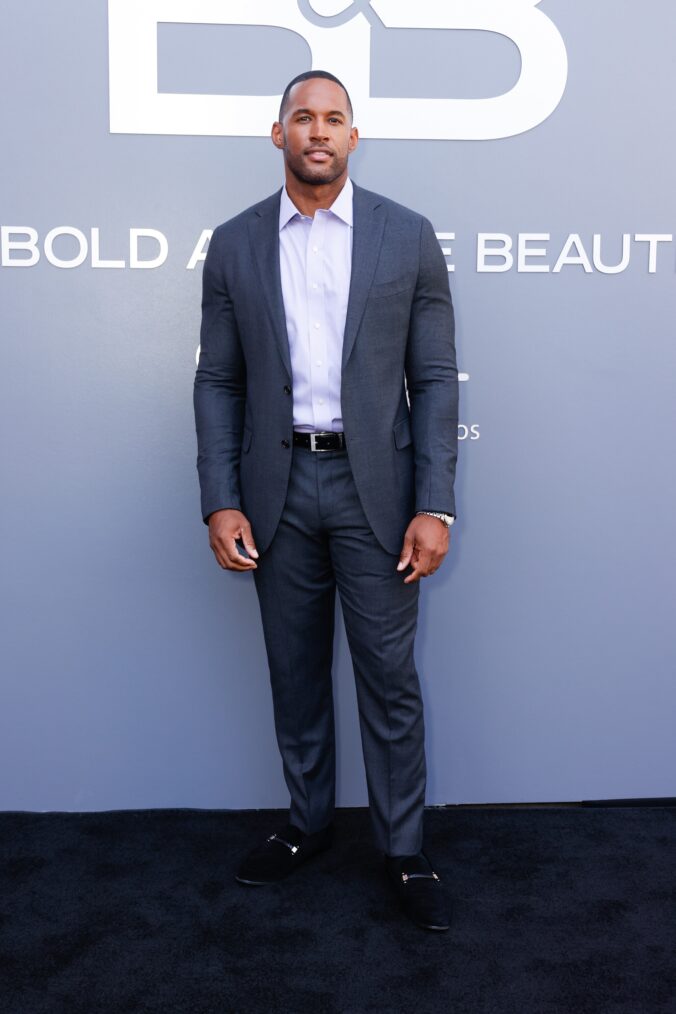 Lawrence Saint-Victor at 'The Bold and The Beautiful' first day of taping at Sunset Las Palmas Studios