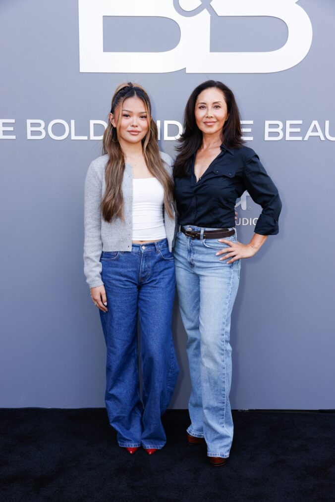Lisa Yamada and Matsuda at 'The Bold and The Beautiful' first day of taping at Sunset Las Palmas Studios