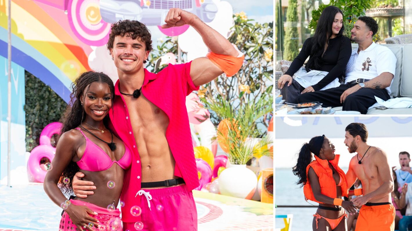 Olandria Carthen, Nicolas “Nic” Vansteenberghe on 'Love Island USA' Season 7; Leah Kateb and Miguel Harichi on 'Love Island: Beyond the Villa'; Justine Ndiba, Jack Fowler in 'Love Island Games' finale