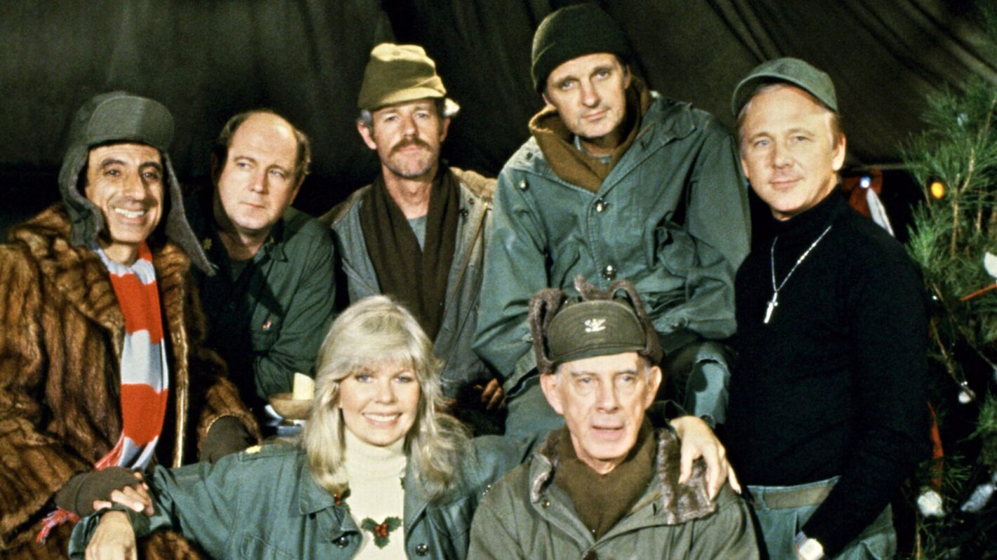 M*A*S*H - Jamie Farr, David Ogden Stiers, Mike Farrell, Alan Alda, William Christopher, Loretta Swit, Harry Morgan in 'Goodbye, Farewell, and Amen' (Season 11, Episode 16, aired February 28, 1983), 1972-78
