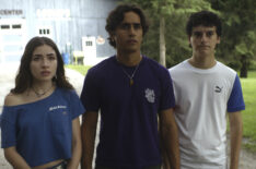 Caitlyn (Melissa Collazo), Zac (Michael Cimino) and Marcel (Nicolas Cantu) in 'Motorheads' Season 1
