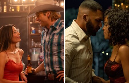 Miranda Cosgrove and Pierson Fode in 'The Wrong Paris,' Tyler Lepley and Serayah in 'Ruth & Boaz'