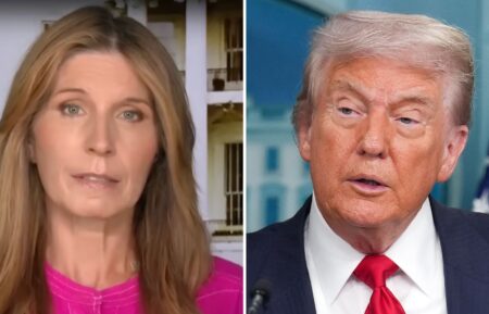 Nicolle Wallace and Donald Trump