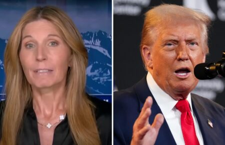Nicolle Wallace and Donald Trump