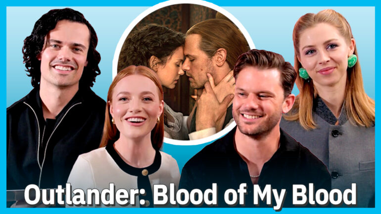 Jamie Roy, Harriet Slater, Jeremy Irvine, and Hermione Corfield for 'Outlander: Blood of My Blood' Season 1