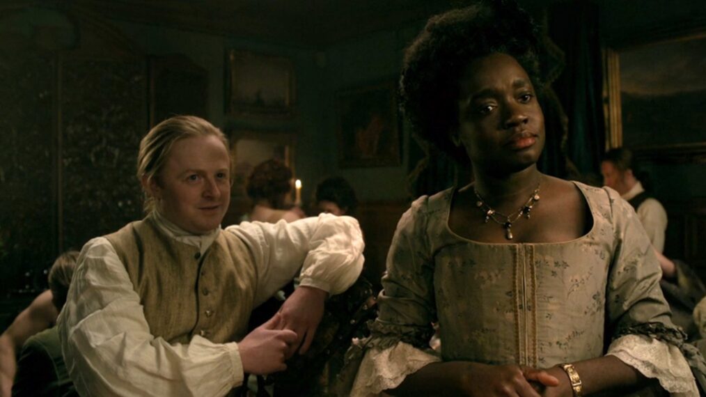 Conor MacNeill and Madeline Appiah in 'Outlander: Blood of My Blood'