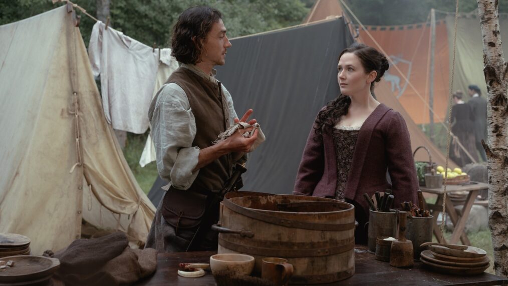 Rory Alexander and Sadhbh Malin in 'Outlander: Blood of My Blood' Season 1