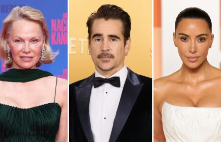 Pamela Anderson, Colin Farrell, and Kim Kardashian