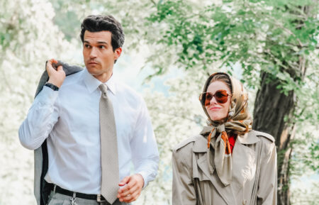 Paul Kelly and Naomi Watts are seen on the set of 'American Love Story' in New York City.