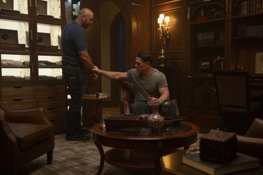 David Denman and John Cena in 'Peacemaker' Season 2 